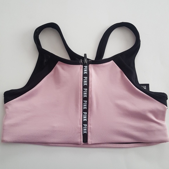 PINK Victoria's Secret Other - Victoria's Secret PINK front zipper sports bra NEW